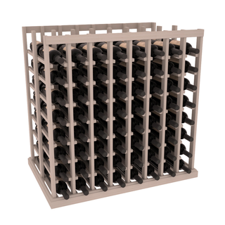Elementcollection 8 Column Double Deep Wine Island Rack Greywash Stained