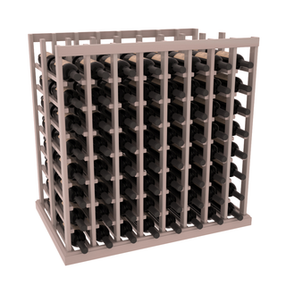 Elementcollection 8 Column Double Deep Wine Island Rack Greywash Stained