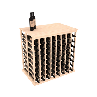 Elementcollection 8 Column Double Deep Island Rack With Top Unstained Element Collection