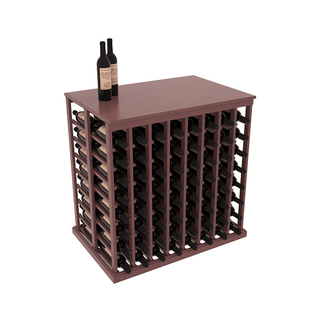 Elementcollection 8 Column Double Deep Island Rack With Top Walnut Stained
