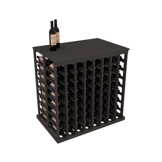 Elementcollection 8 Column Double Deep Island Rack With Top Black Stained