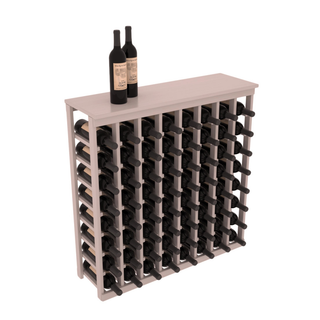 Elementcollection 8 Column Wine Island Rack With Top Greywash Stained