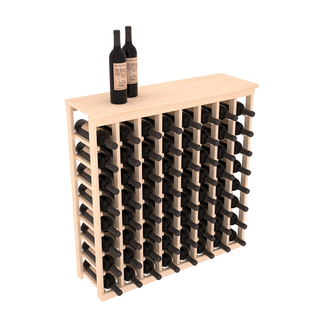 Elementcollection 8 Column Wine Island Rack With Top Unstained Element Collection