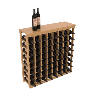 Elementcollection 8 Column Wine Island Rack With Top Oak Stained