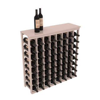 Elementcollection 8 Column Wine Island Rack With Top Greywash Stained