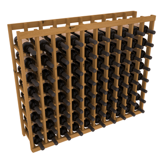 Elementcollection 10 Column Wood Wine Island Rack Oak Stained