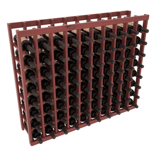 Elementcollection 10 Column Wood Wine Island Rack Cherry Stained