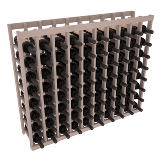 Elementcollection 10 Column Wood Wine Island Rack Greywash Stained