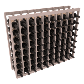 Elementcollection 10 Column Wood Wine Island Rack Greywash Stained