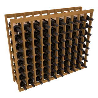 Elementcollection 10 Column Wood Wine Island Rack Oak Stained