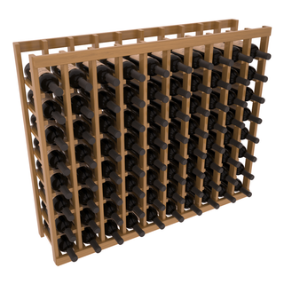 Elementcollection 10 Column Wood Wine Island Rack Oak Stained