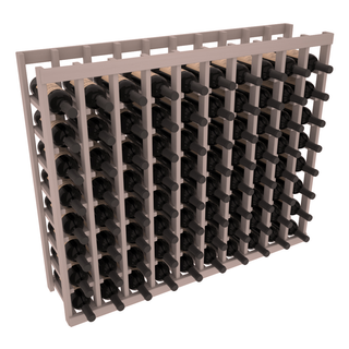 Elementcollection 10 Column Wood Wine Island Rack Greywash Stained