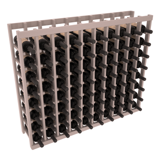 Elementcollection 10 Column Wood Wine Island Rack Greywash Stained