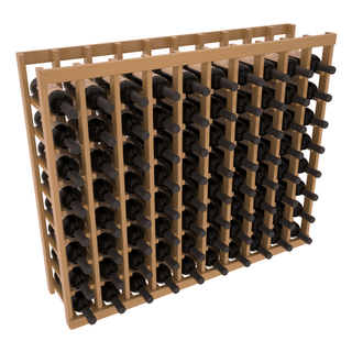 Elementcollection 10 Column Wood Wine Island Rack Oak Stained