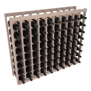 Elementcollection 10 Column Wood Wine Island Rack Greywash Stained