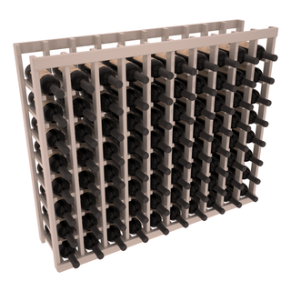 Elementcollection 10 Column Wood Wine Island Rack Greywash Stained