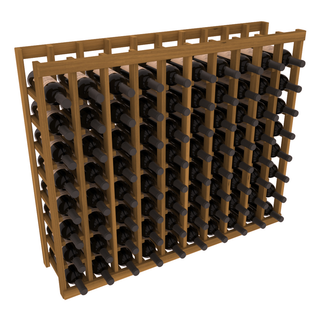 Elementcollection 10 Column Wood Wine Island Rack Oak Stained
