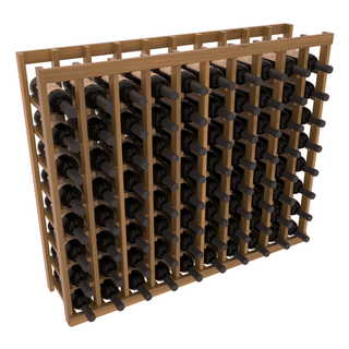 Elementcollection 10 Column Wood Wine Island Rack Oak Stained