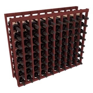 Elementcollection 10 Column Wood Wine Island Rack Cherry Stained