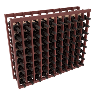 Elementcollection 10 Column Wood Wine Island Rack Cherry Stained