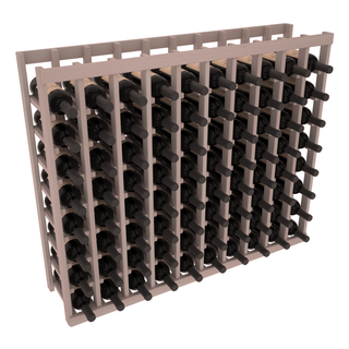 Elementcollection 10 Column Wood Wine Island Rack Greywash Stained