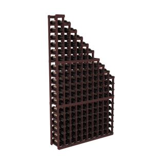 Elementcollection 10 Column Waterfall Wood Wine Rack Walnut Stained