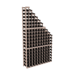 Elementcollection 10 Column Waterfall Wood Wine Rack Greywash Stained