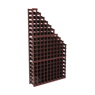 Elementcollection 10 Column Waterfall Wood Wine Rack Cherry Stained