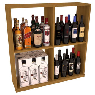 Elementcollection Liquor Solid Case Bin Oak Stained