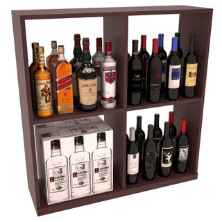 Elementcollection Liquor Solid Case Bin Walnut Stained