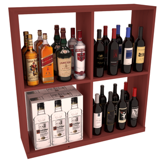 Elementcollection Liquor Solid Case Bin Cherry Stained