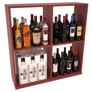 Elementcollection Liquor Solid Case Bin Cherry Stained