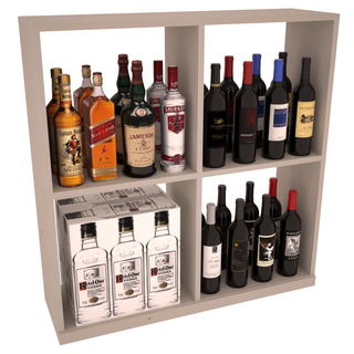 Elementcollection Liquor Solid Case Bin Greywash Stained