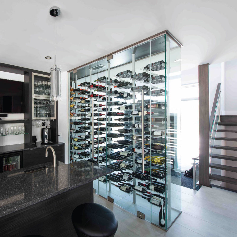 Millesime Streamline Wine Rack - 3 Bottle Deep & 9 Feet High – Blue ...