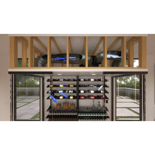 Caption Ducted airflow enables precise wine cellar climate control