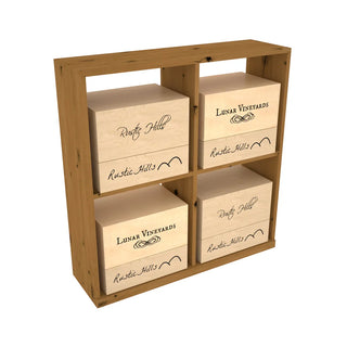 Elementcollection Solid Case Wine Bin Oak Stained