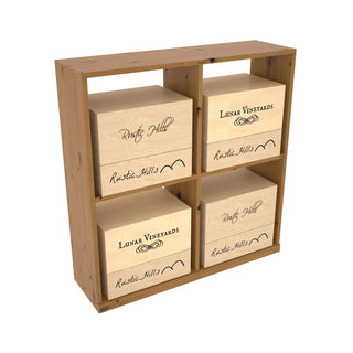 Elementcollection Solid Case Wine Bin Oak Stained