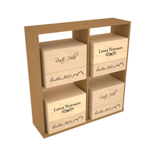 Elementcollection Solid Case Wine Bin Oak Stained