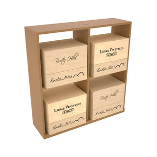 Elementcollection Solid Case Wine Bin Oak Stained
