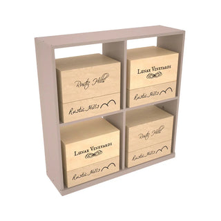 Elementcollection Solid Case Wine Bin Greywash Stained
