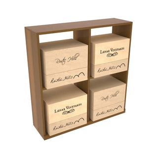Elementcollection Solid Case Wine Bin Oak Stained