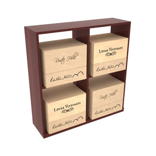 Elementcollection Solid Case Wine Bin Cherry Stained