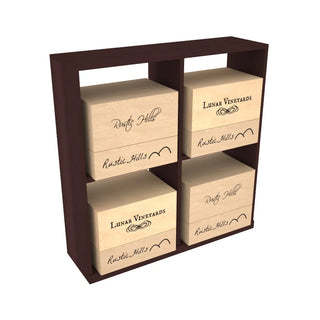Elementcollection Solid Case Wine Bin Walnut Stained