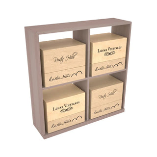 Elementcollection Solid Case Wine Bin Greywash Stained