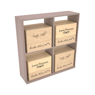 Elementcollection Solid Case Wine Bin Greywash Stained