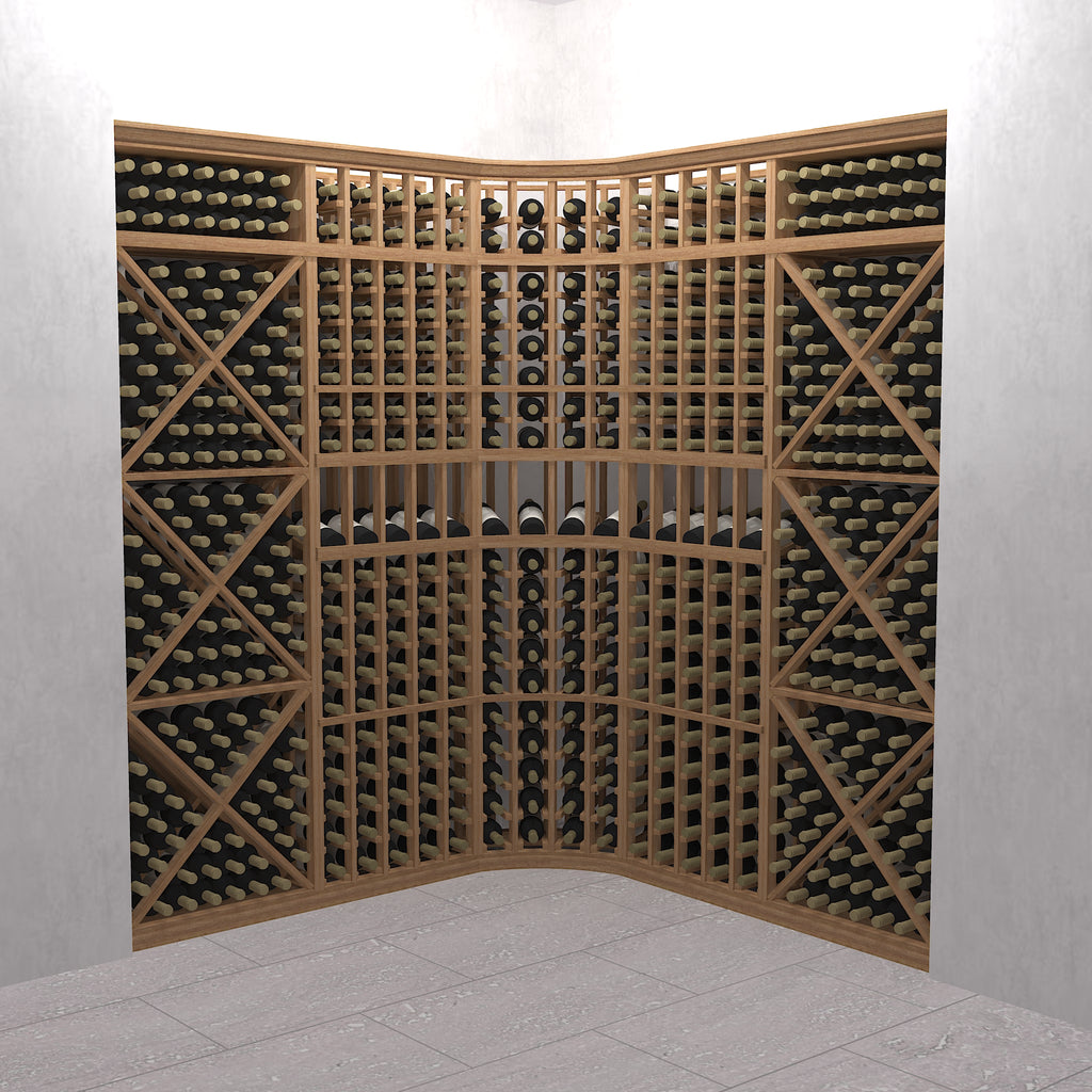 The Curve - 7 Foot Tall Precision Kit Wine Racking Display Set – Blue ...