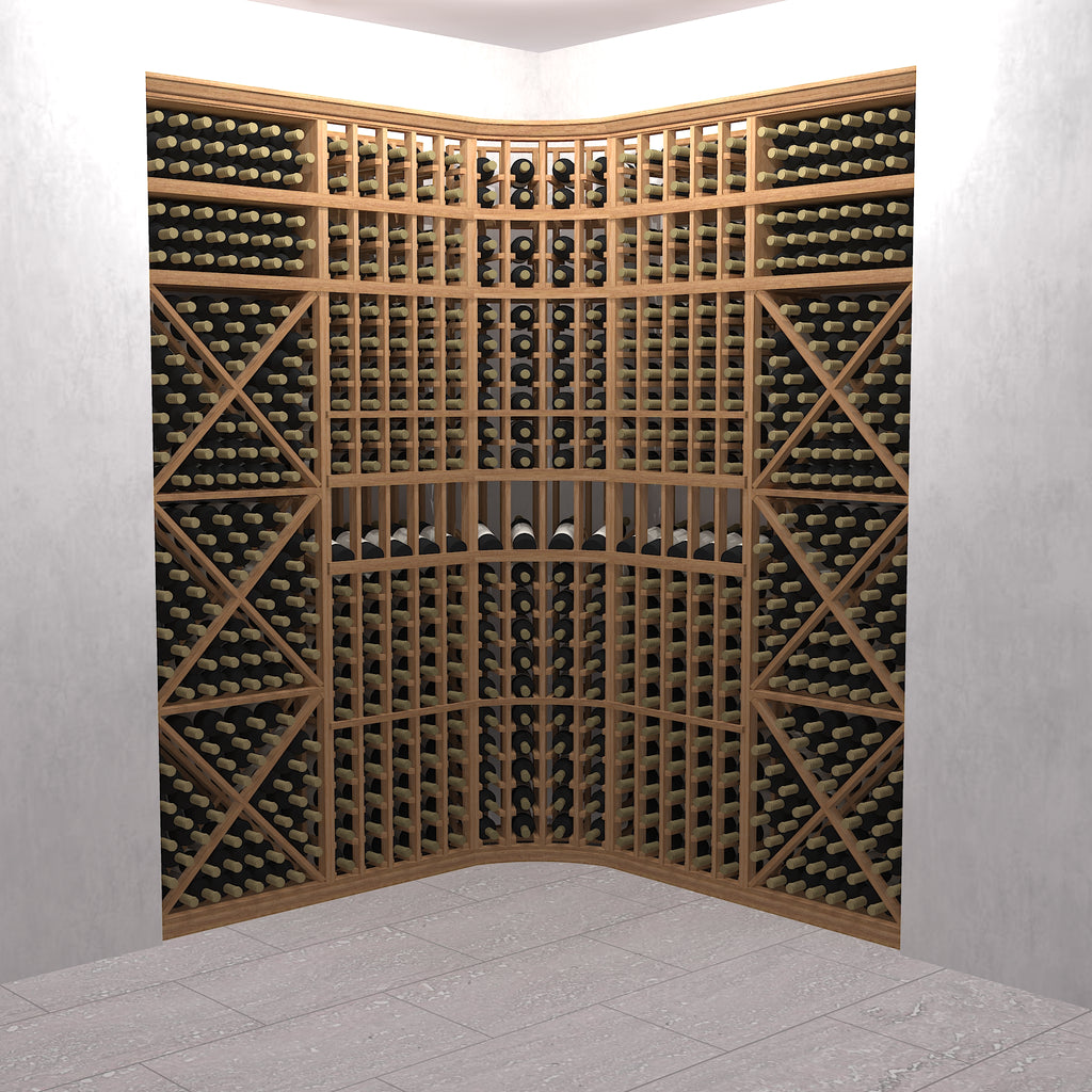 The Curve - 8 Foot Tall Precision Kit Wine Racking Display Set – Blue ...