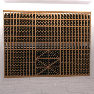The Wine Wall Precision Wooden Wine Rack Kit - 8 Feet Tall