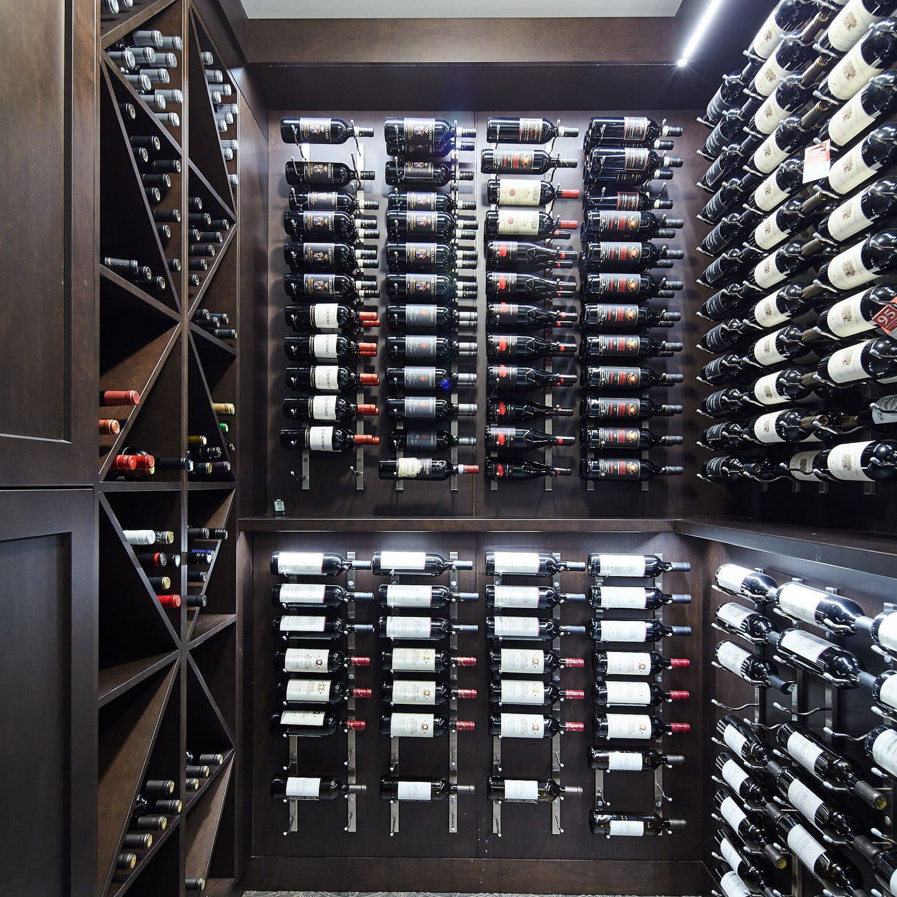 12 Bottle Vintage View Wall Series Wine Rack Blue Grouse Wine Cellars