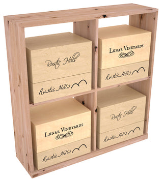 Elementcollection Solid Case Wine Bin With Top Walnut Stained